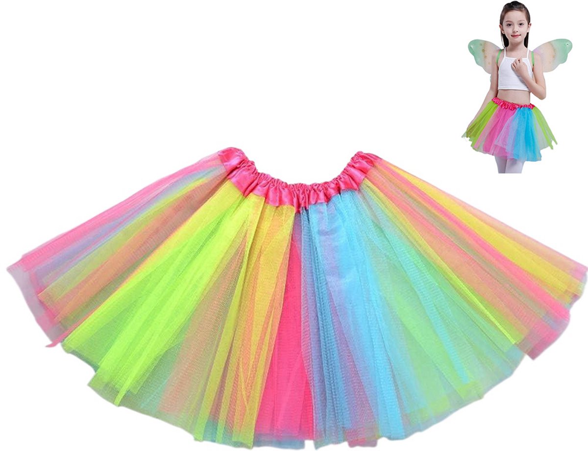 Skirt - Princess Dress - Rainbow Tutu - Colored Tulle Skirt - Rainbow Tutu Skirt - Princess Fancy Dress - Carnival Costumes - Fancy Dress - Girl - for Carnival