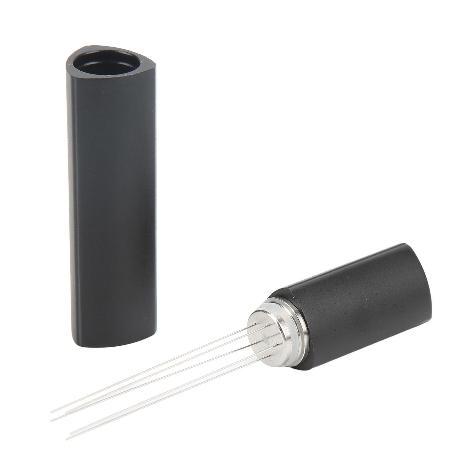 Coffee Stirrer Tool Stainless Steel Portable Coffee Needle Distributor For Italian Coffee Maker Black