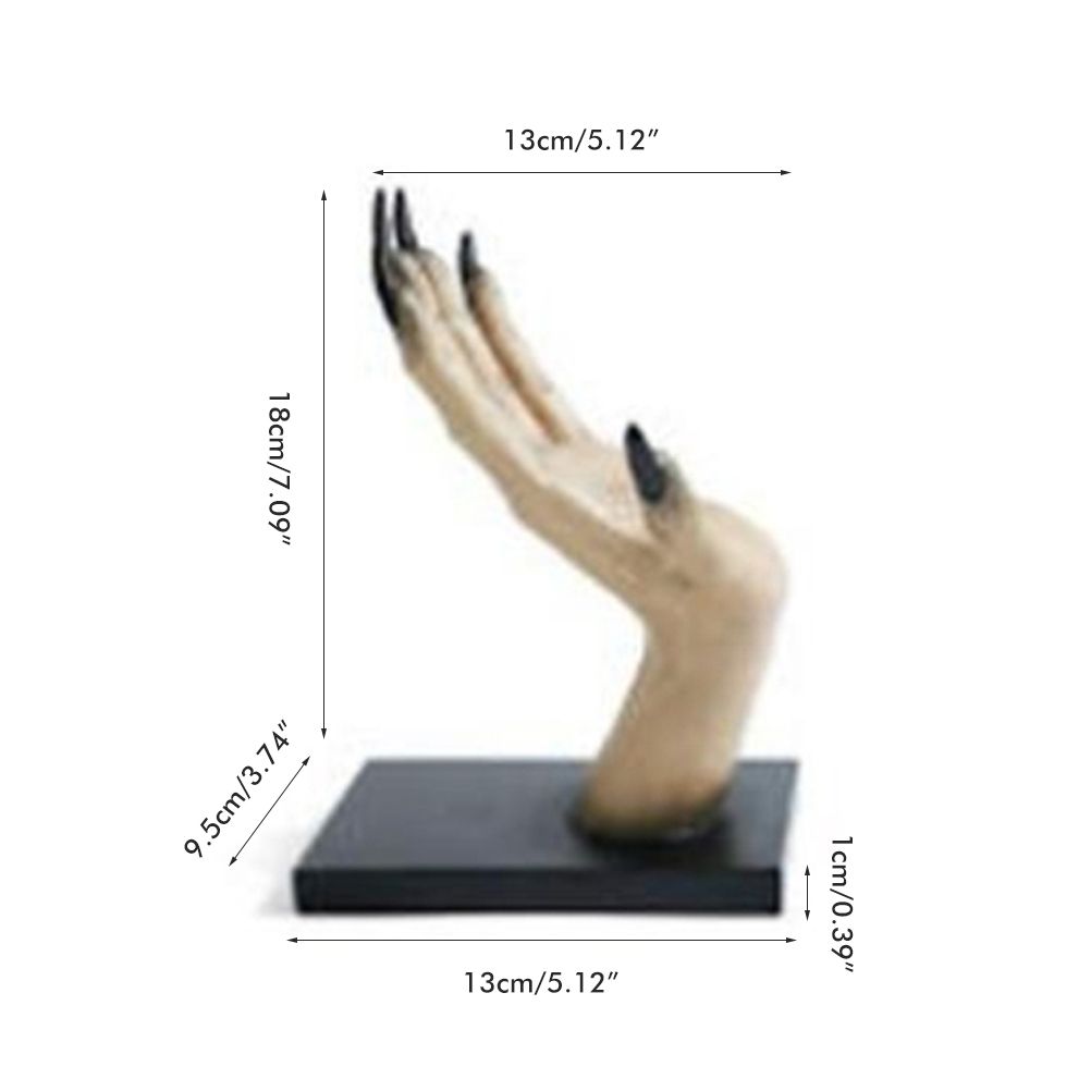 Halloween Horror Witch Hand Book Stand Resin Witch Hand Ornament Halloween Home Bar Decor Holiday Decorations — image 2