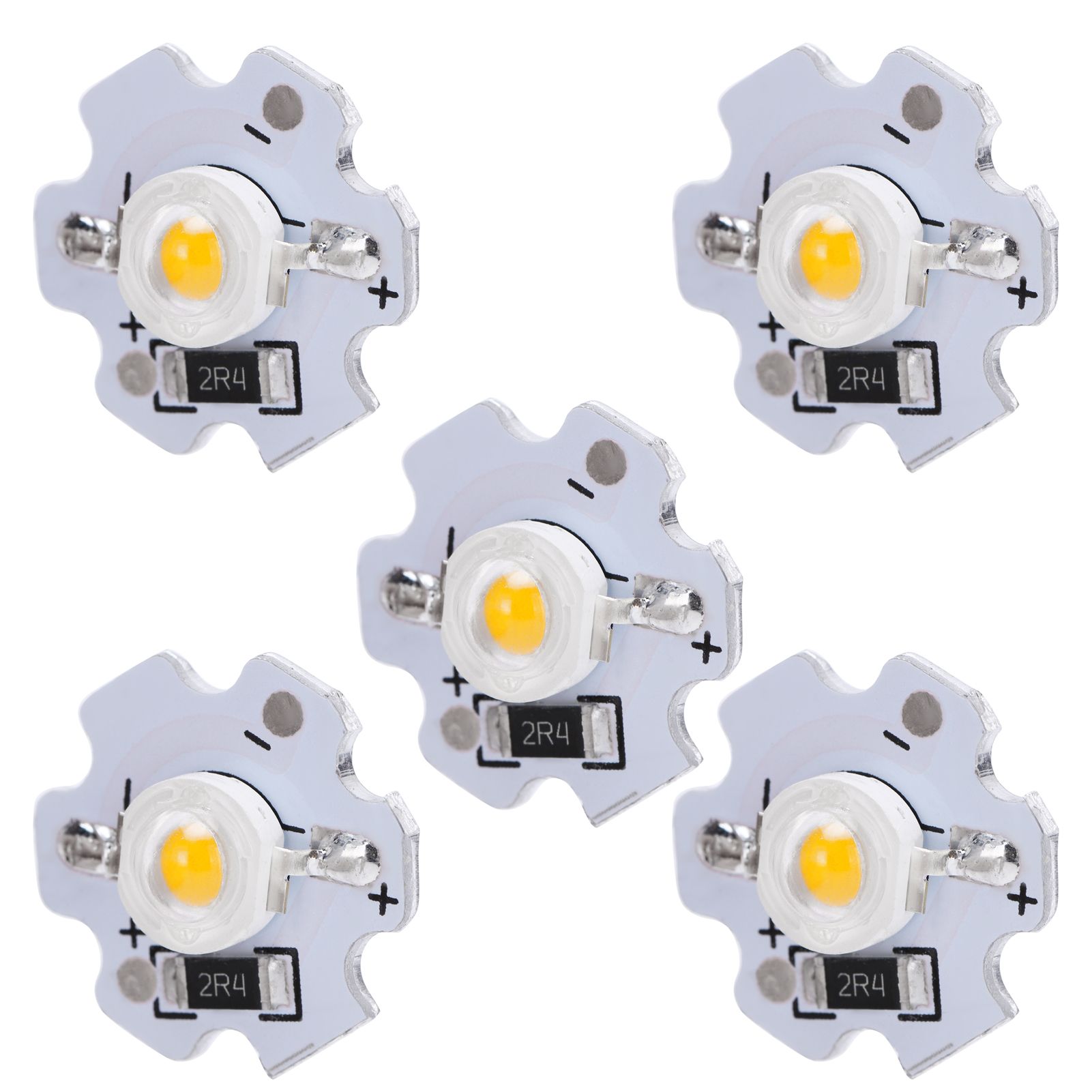 25Pcs 5V LED Chips 200LM 3W High Power LED Lamp Beads for DIY Lighting FixturesYellow Light 588‑590NM — image 5