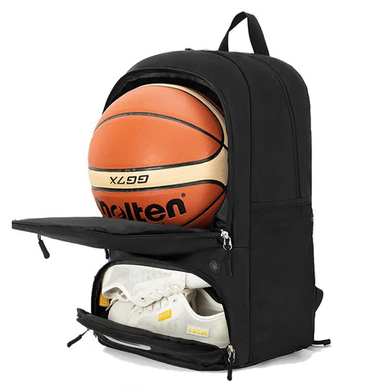 Dark blue Sports Backpack with Separate Shoe & Ball Compartments - Waterproof Gym Bag for Basketball, Soccer, Travel & Daily Use โ image 2