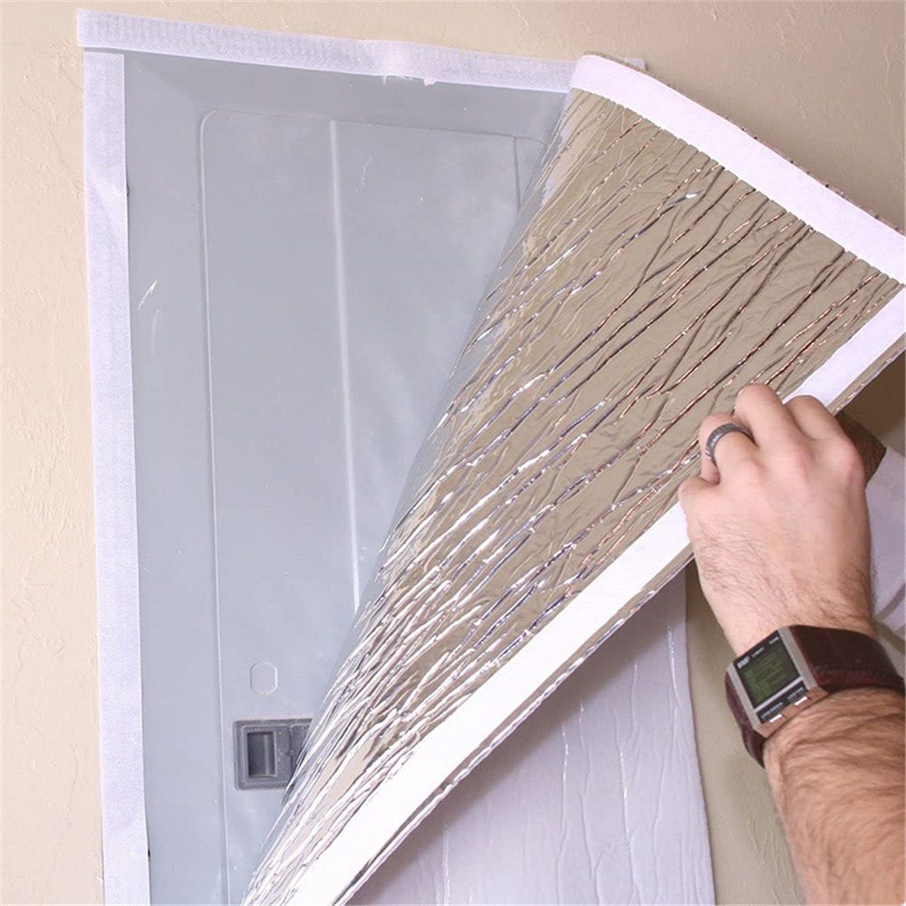 Attic Armour Attic Fan Cover, Door Whole House Attic Ceiling Fan Shutter Seal Cover, Whole House Fan Cover, 129 * 129cm（50.79in） — image 4