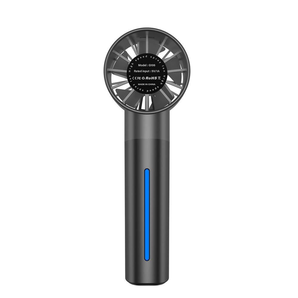 Portable High-Speed USB Mist Fan - Rechargeable Cooling Fan for Travel Office & Home White โ image 3