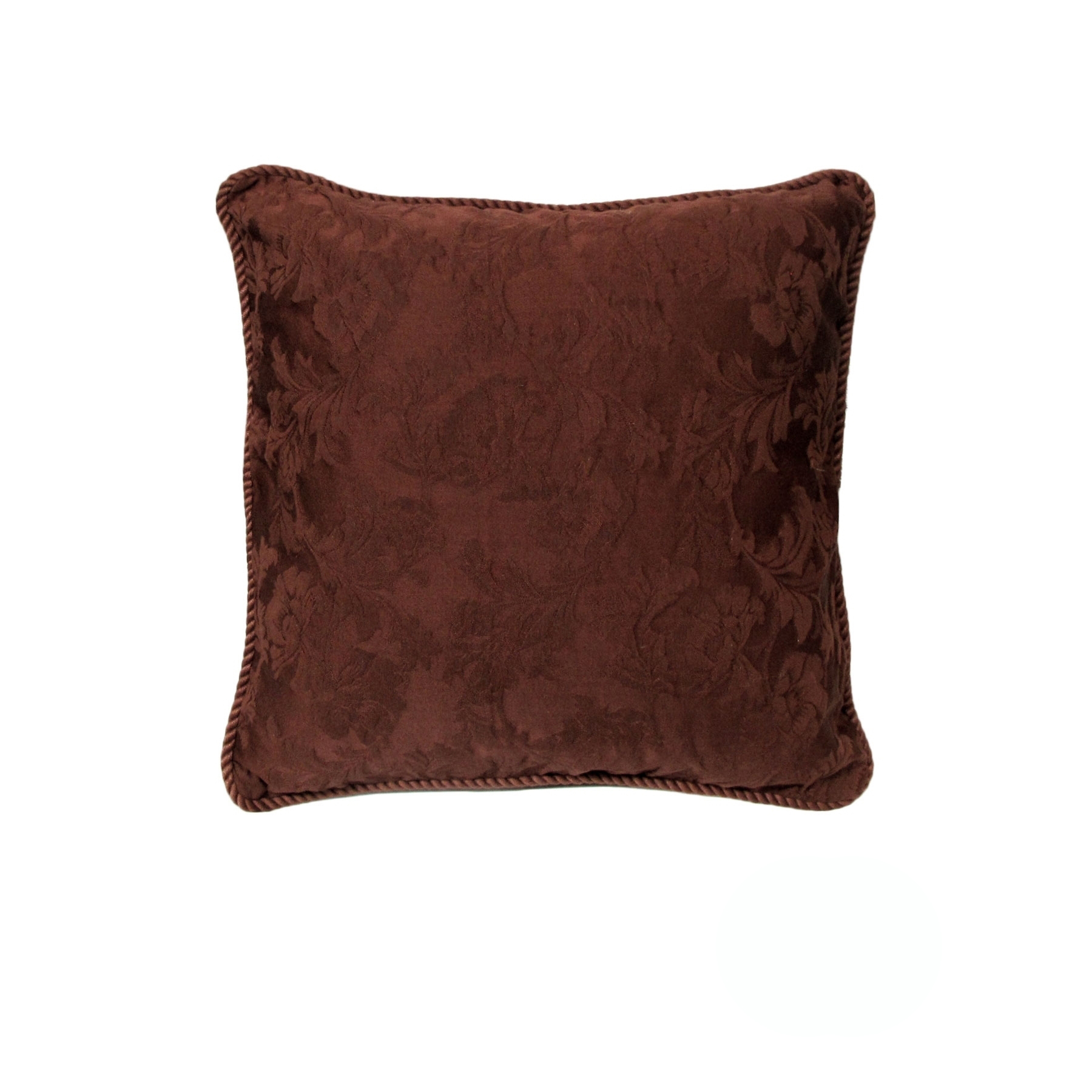 Rapee Mandalay Braid Piped Cushion Cover - Chocolate 45 × 45 cm