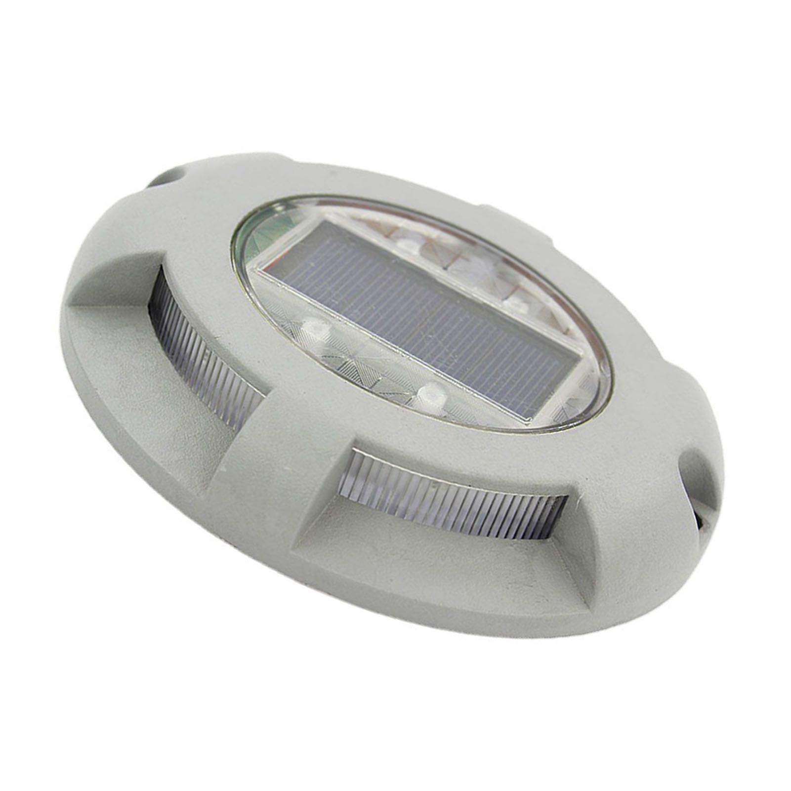 Solar Step Light IP65 Waterproof Round Aluminum Alloy Outdoor LED Stair Lamp for Deck Courtyard Pathway Warm Color โ image 3