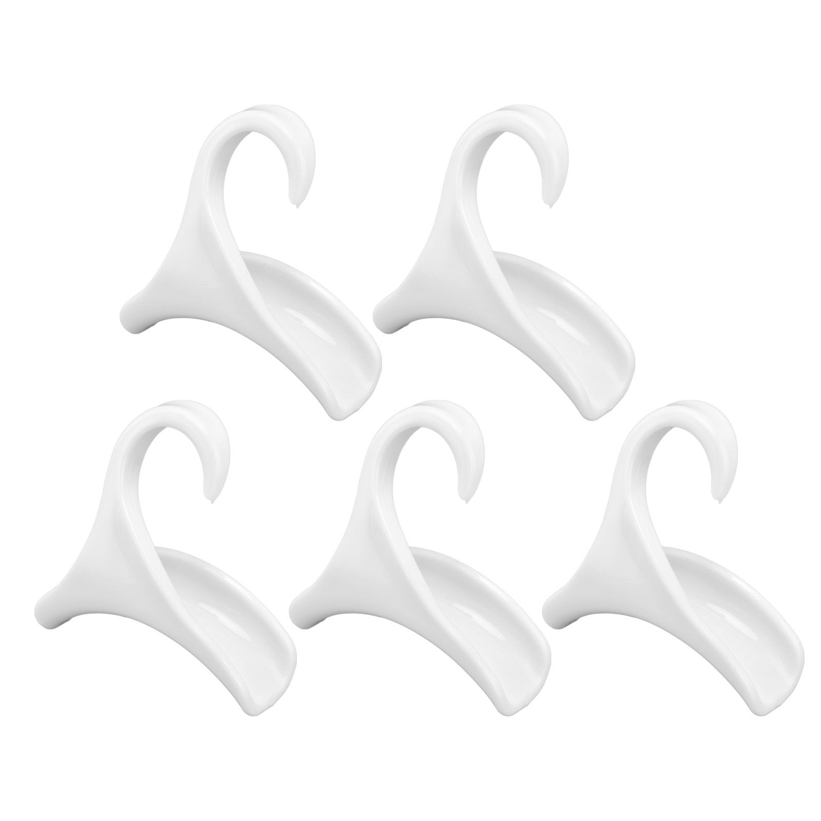 5Pcs Purse Door Hanger Bag Arc Closet Hanger Hook for Satchel Coat Haversack Belt StorageWhite — image 4