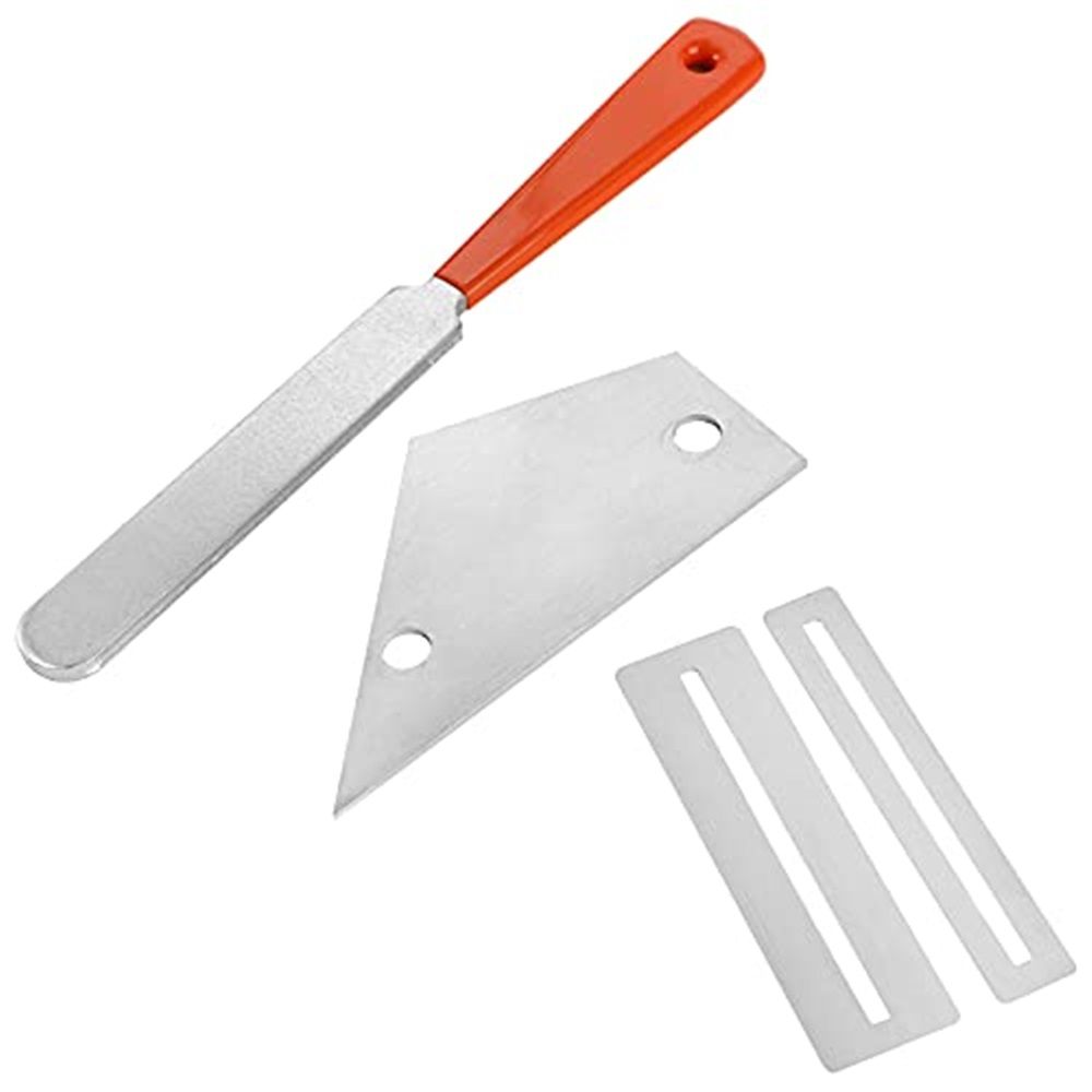 Guitar Luthier Tool Set, Fret Rubber Hammer, Fret Crowning File, Fret Leveling Beam Sanding Leveler Beam, Fret Rocker, Fingerboard Guards, String Spreaders for — image 3