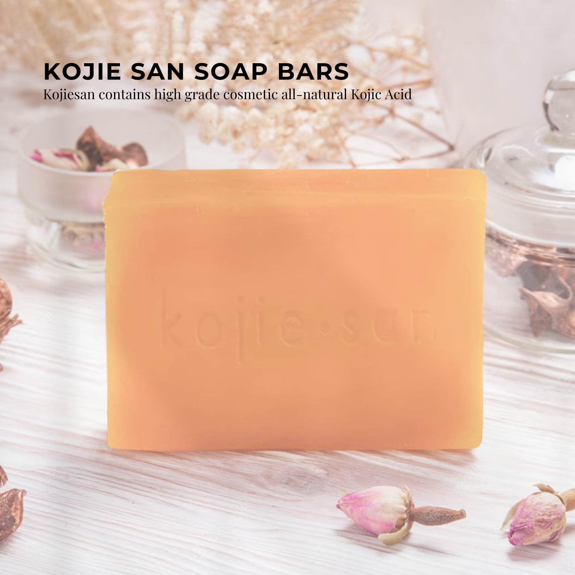 1x 135g Kojie San Soap Bar - Original Kojic Acid Bar — image 2