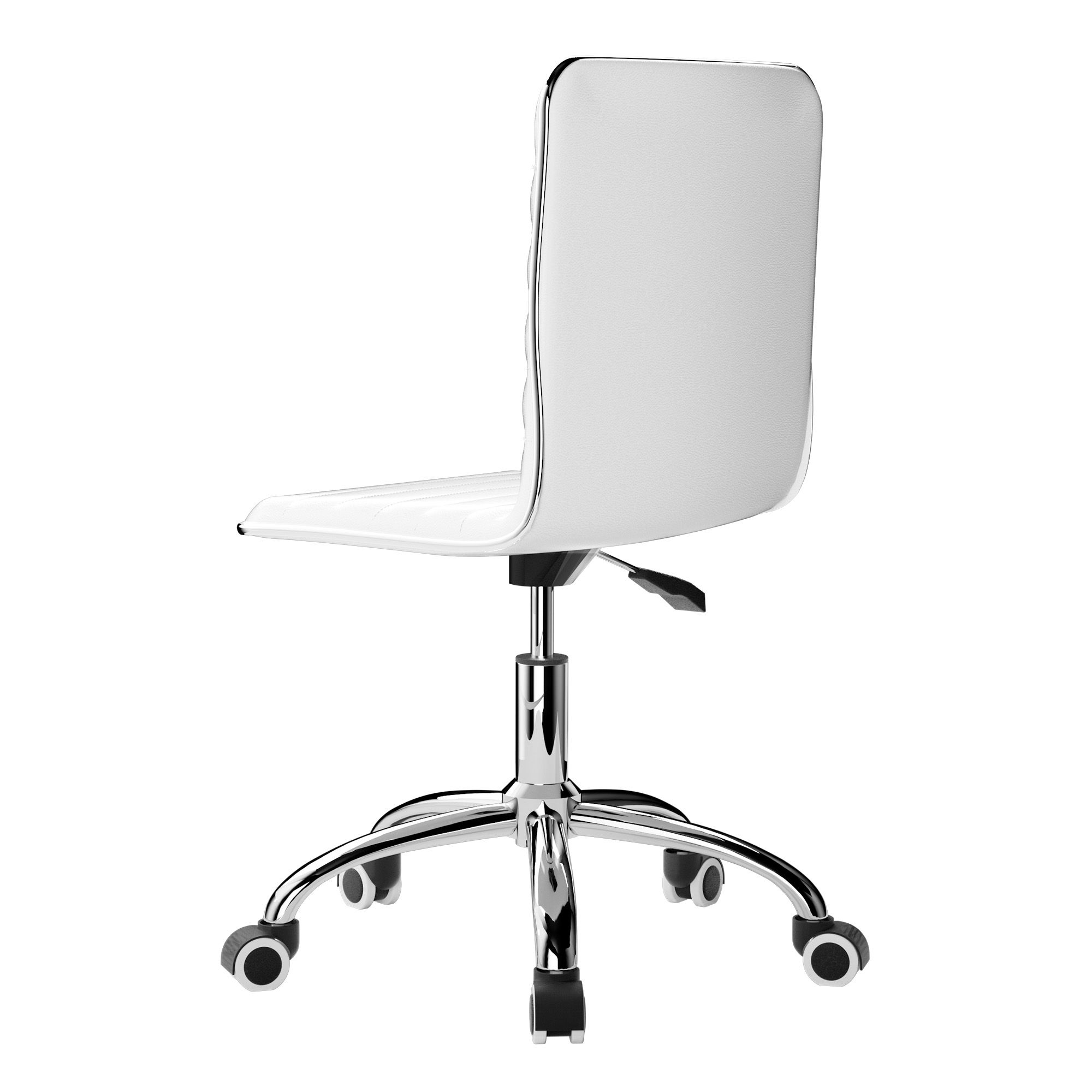 Artiss Office Chair Conference Chairs PU Leather Low Back White — image 3