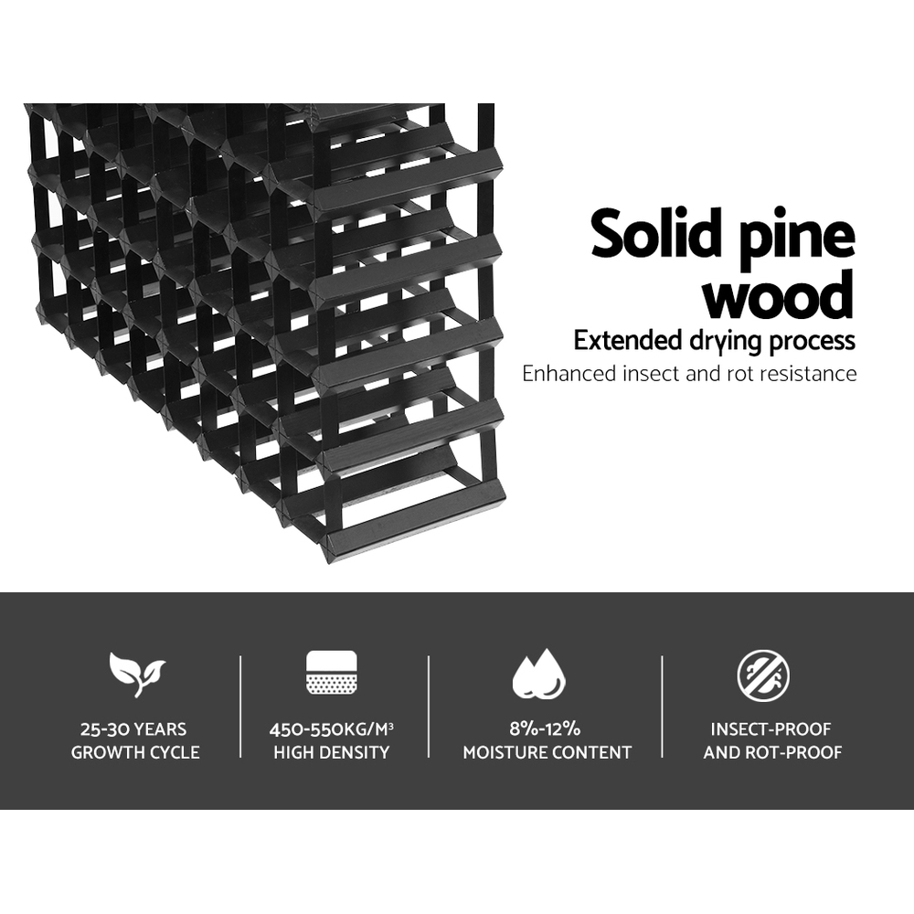 Artiss Wine Rack 72 Bottle Black โ image 5