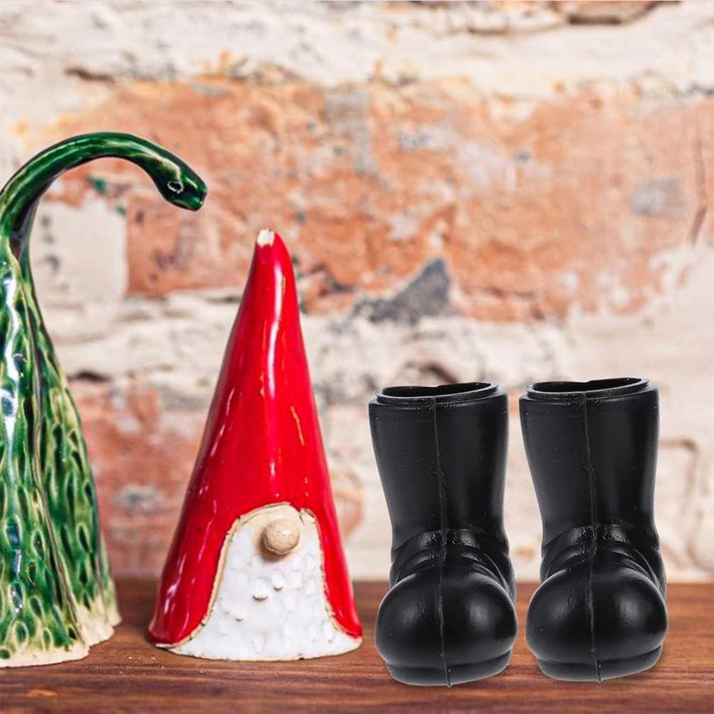Mini Santa Claus Shoes 7 Pairs of Santa Boots, 1.18 Inch Mini Santa Claus Shoes Model, Gnome Shoes Toys — image 4