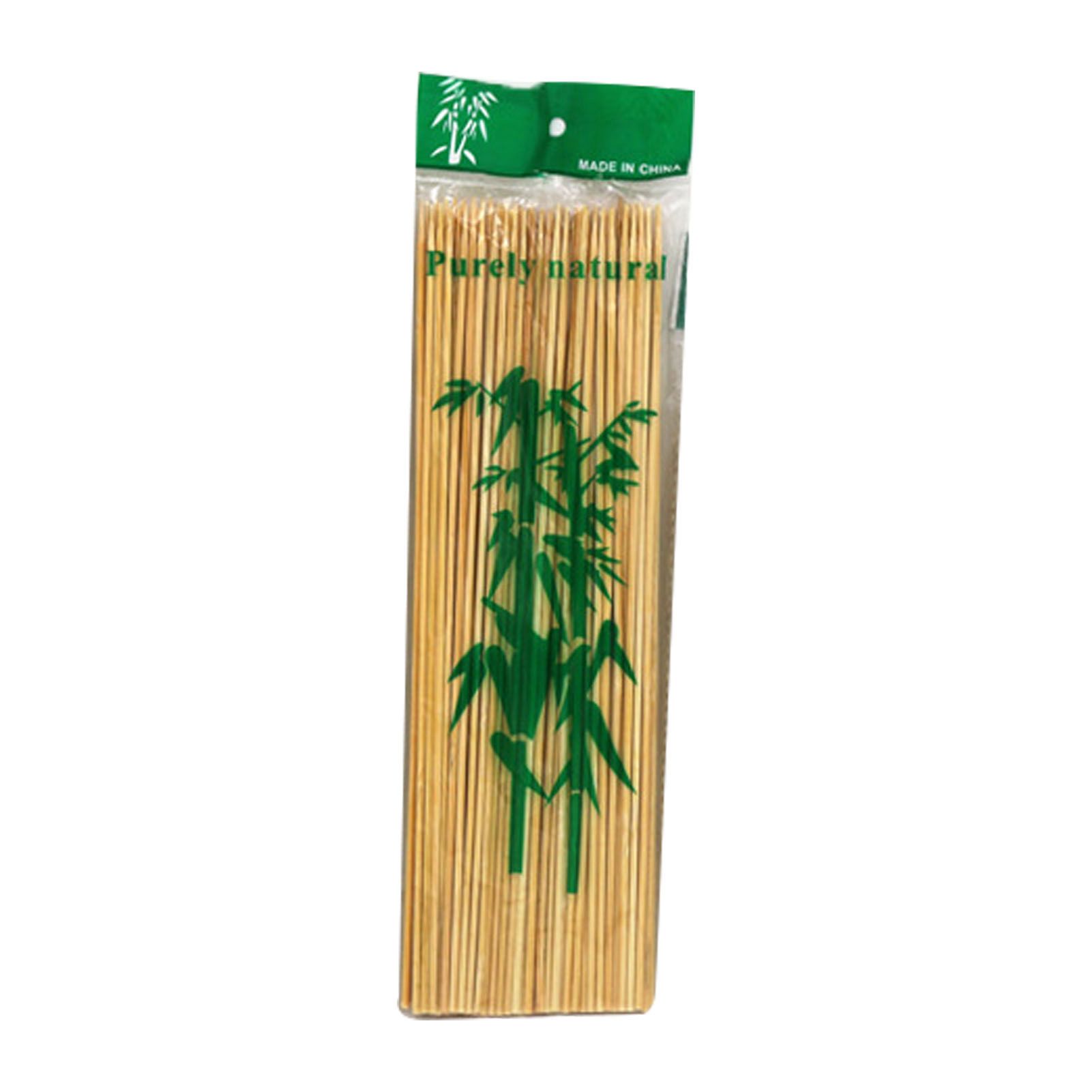 Disposable Barbecue Skewers Bamboo for Barbecue BBQ Appetiser Fruit Kabob Chocolate Fountain Grilling 3mm 15cm