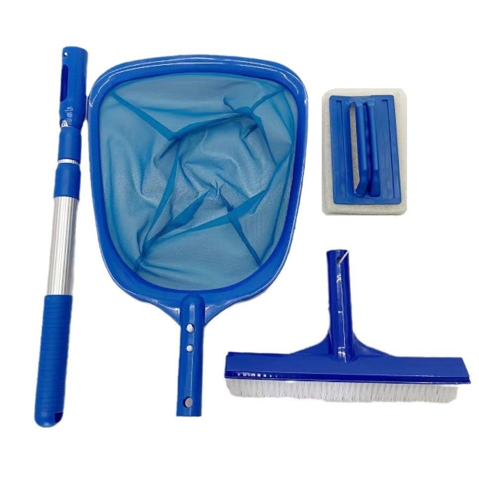 Pool Cleaning Set with Leaf Net, Sponge, Brush, Telescopic Rod โ image 2