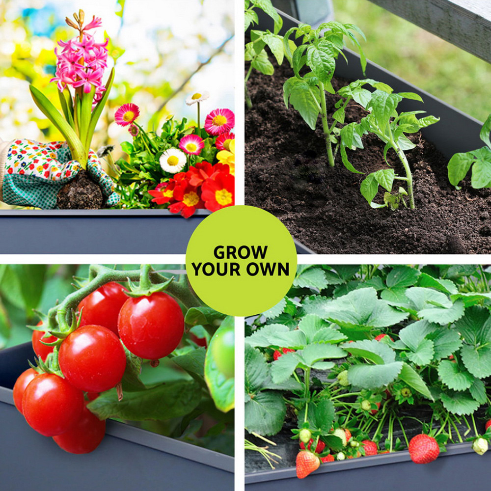 Green Fingers Raised Garden Bed x2 Elevated 100X40X80cm Planter Box Raised Container Herb — image 4