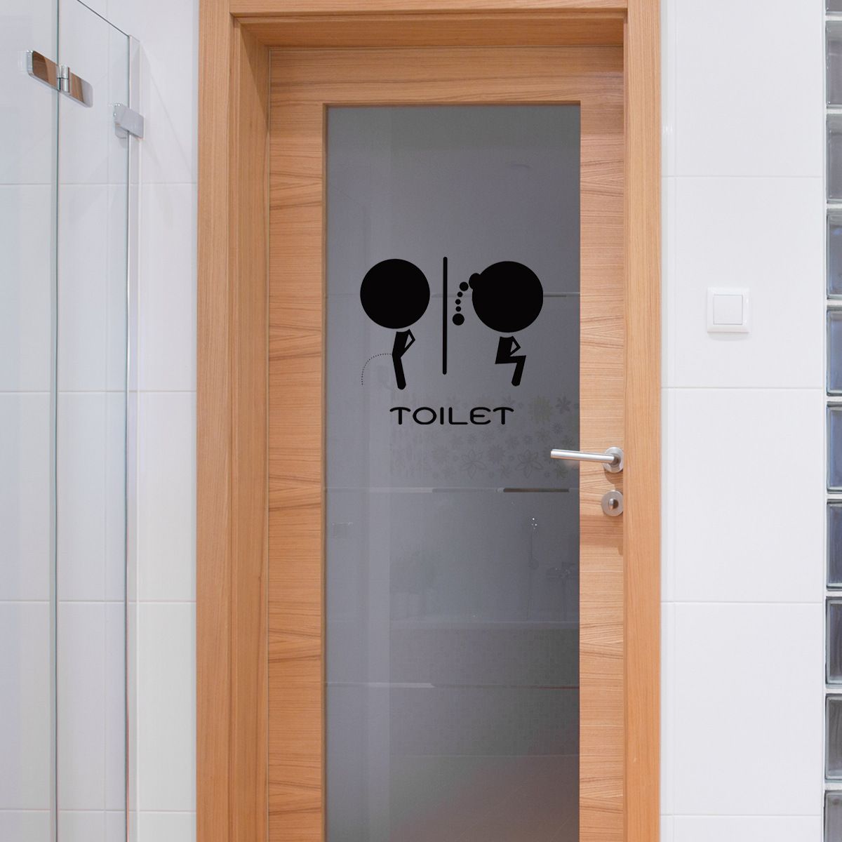 DIY Removable Man Woman Washroom Toilet Bathroom WC Sign, Door Accessories Wall Sticker Home Decor for Kids โ image 5