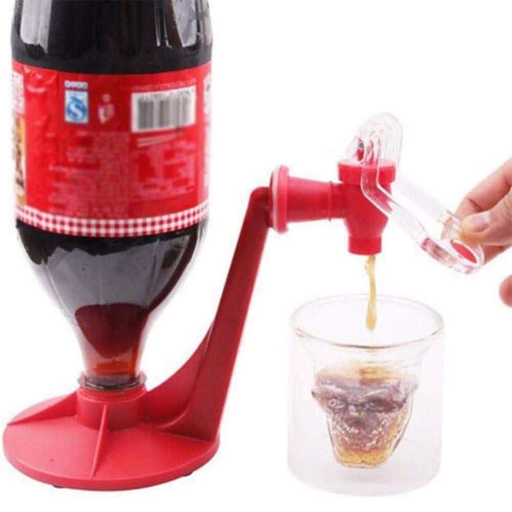 2 Liter Beverage Dispenser, Drink Dispenser for Carbonated Drinks, Coke Soda Drink Dispenser Bottle Upside Down Drinking — image 4