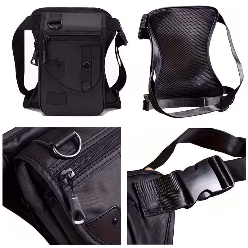 Oxford Leg Bag for Men Motorcycle Riding Women's Fanny Pack Outdoor Travel Fishing Hiking Cycling Hip Bags Black — image 4