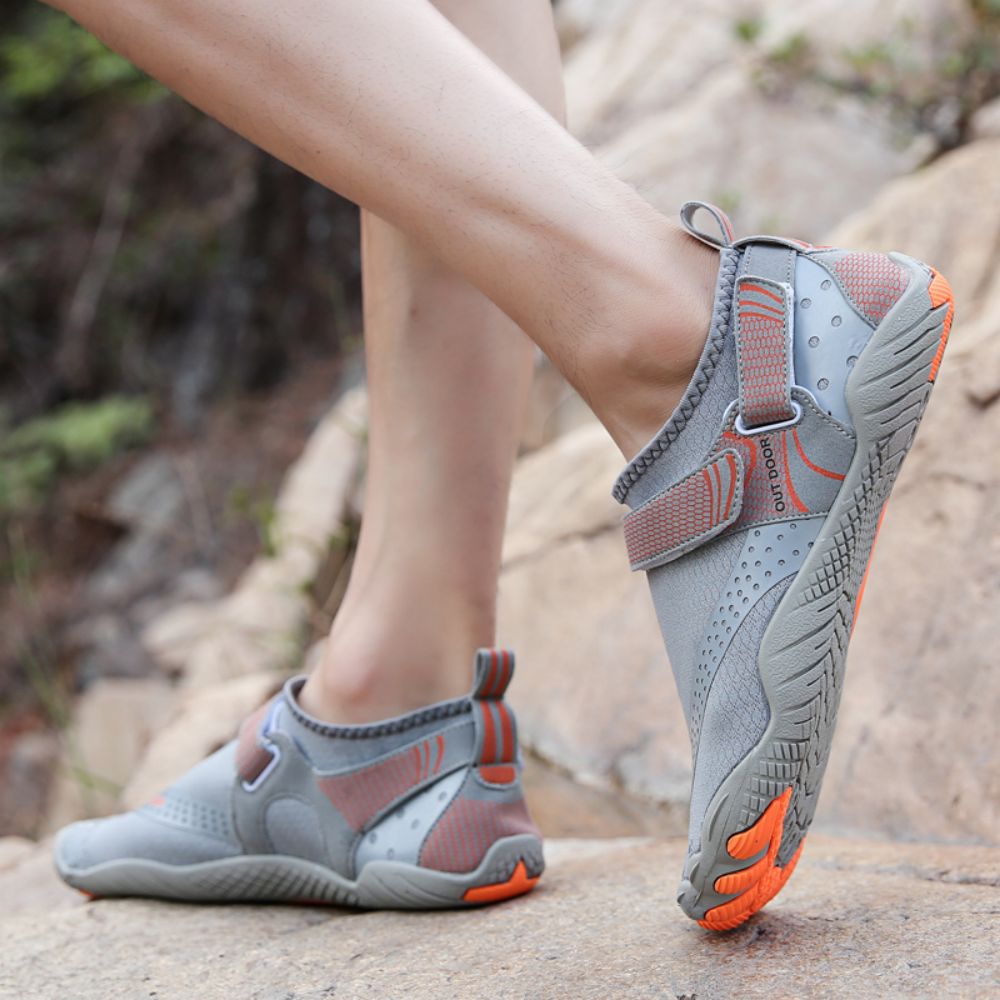 Men Women Water Shoes Barefoot Quick Dry Aqua Sports Shoes - Grey Size EU46 = US11 — image 6