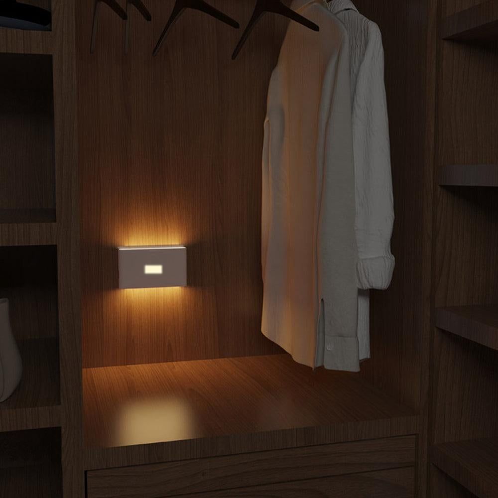 2Pcs Rechargeable LED Motion Sensor Night Light Cabinet Closet Stair Wall Lamps — image 4