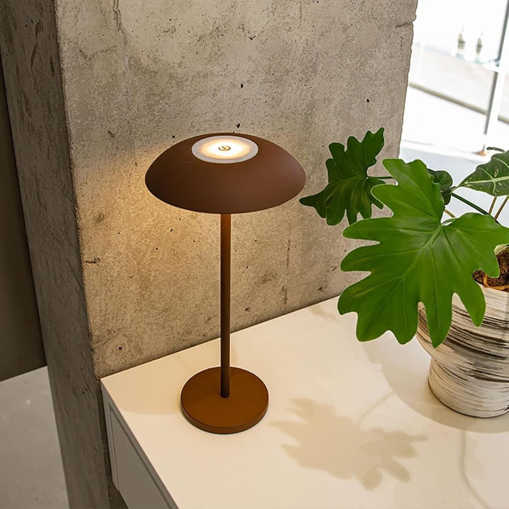 Rechargeable Wireless LED Table Lamp with Adjustable Brightness, 2600mAh Battery, Portable Bedside Lamp, Black — image 4