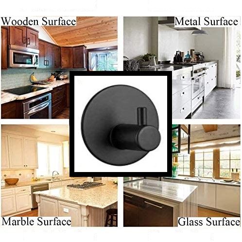 4 Pack Stainless Steel self-Adhesive Wall Hook for Bathroom and Kitchen โ image 6