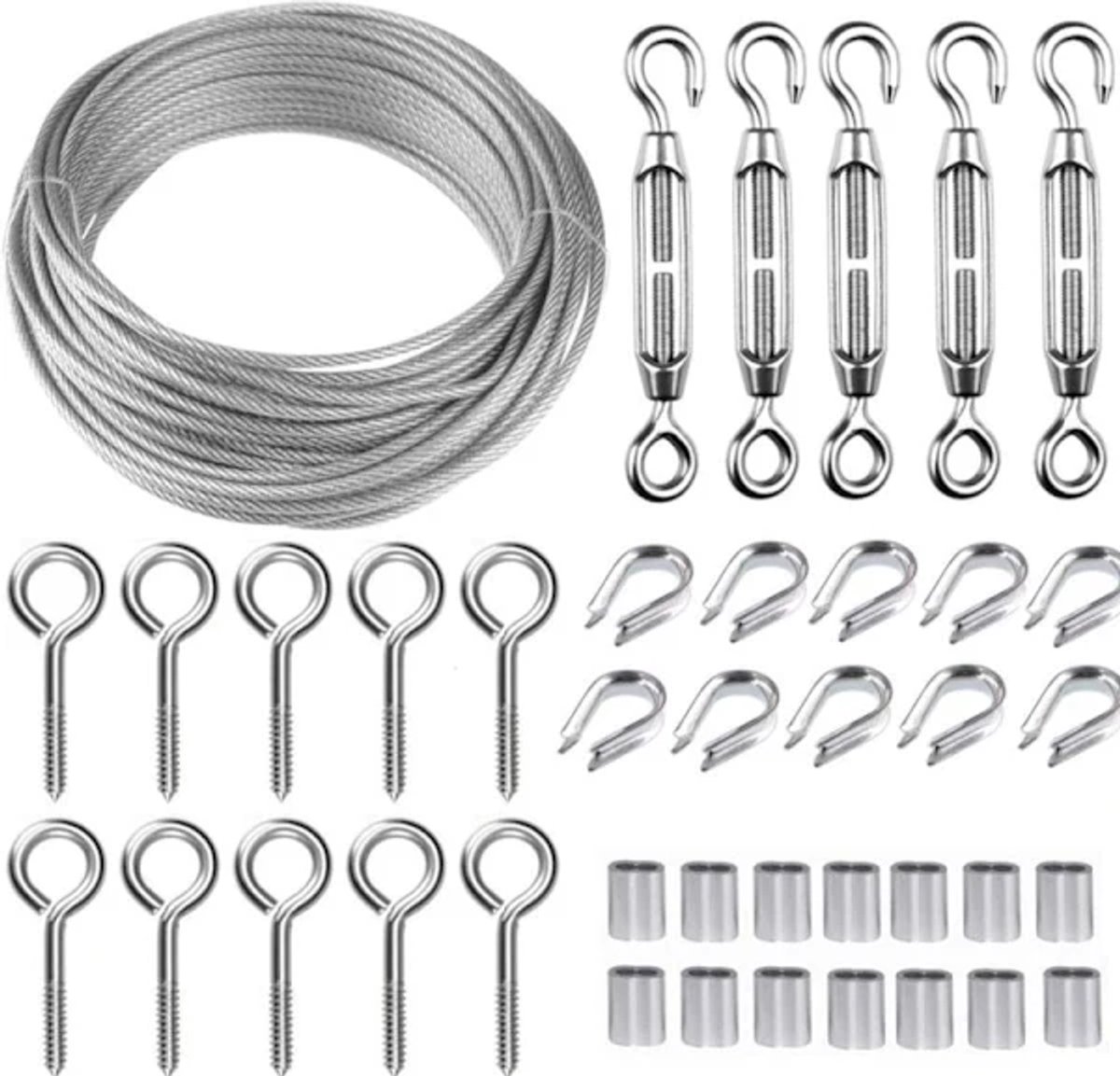 Stainless Steel Thread Set โ 30Mร2mm, with M5 Spanner, for plants