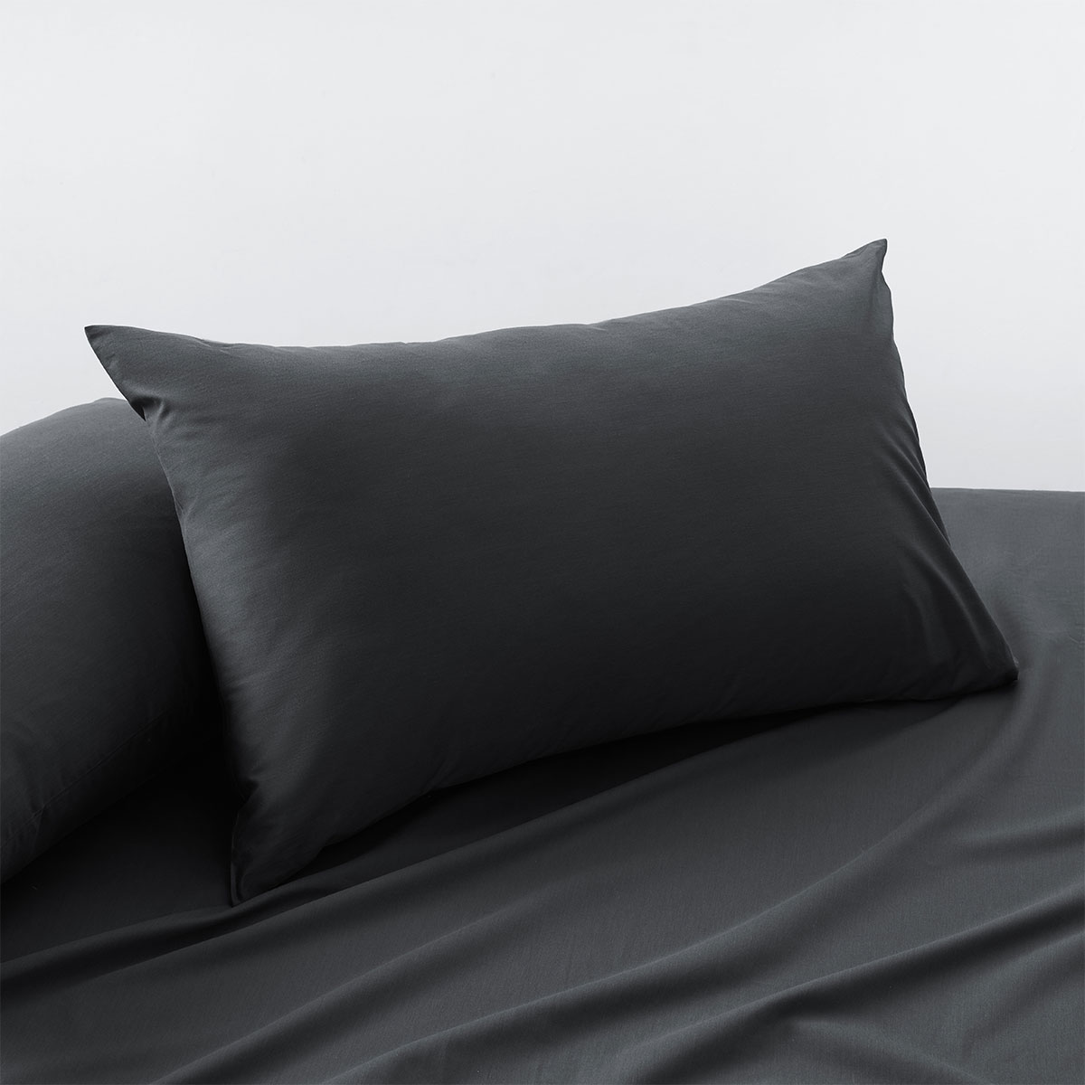 Accessorize Charcoal 400TC Bamboo Cotton Pair of Standard Pillowcases 48 x 73 + 15cm — image 2
