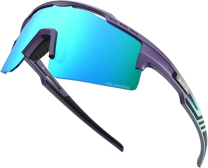 OutdoorMaster Hawk II Polarized Sports Sunglasses for Men Women, TAC 100% UV400 Protection TR90 Frame Cycling Sunglasses, Baseball Running Fishing Golf โ image 2