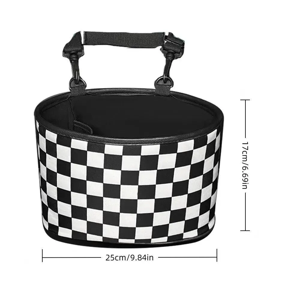 Hanging Backseat Storage Organiser Box for Car Rubbish and Essentials - Flower — image 4