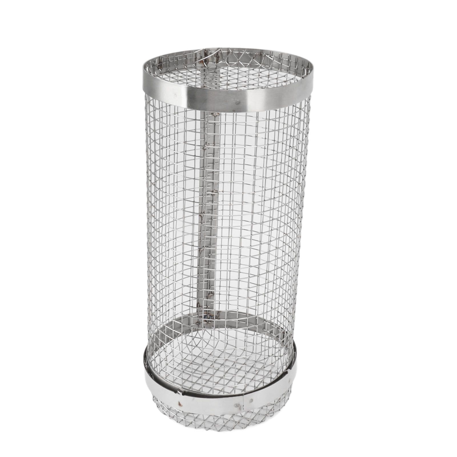 Barbecue Grilling Basket Stainless Steel Heat Resistant Rust Prevention BBQ Grill Cage with Hook for Camping Party 20cm/7.9in — image 2