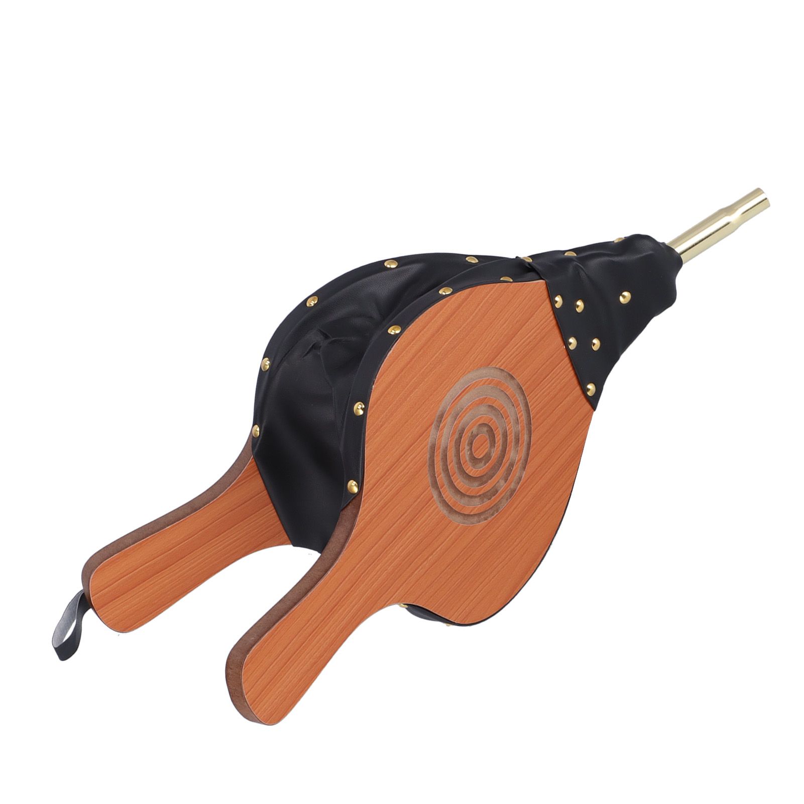 Wood Fireplace Bellows Large Wood Air Blower Cast Nozzle with Hanging Strap for Outdoor Camping BBQ โ image 2