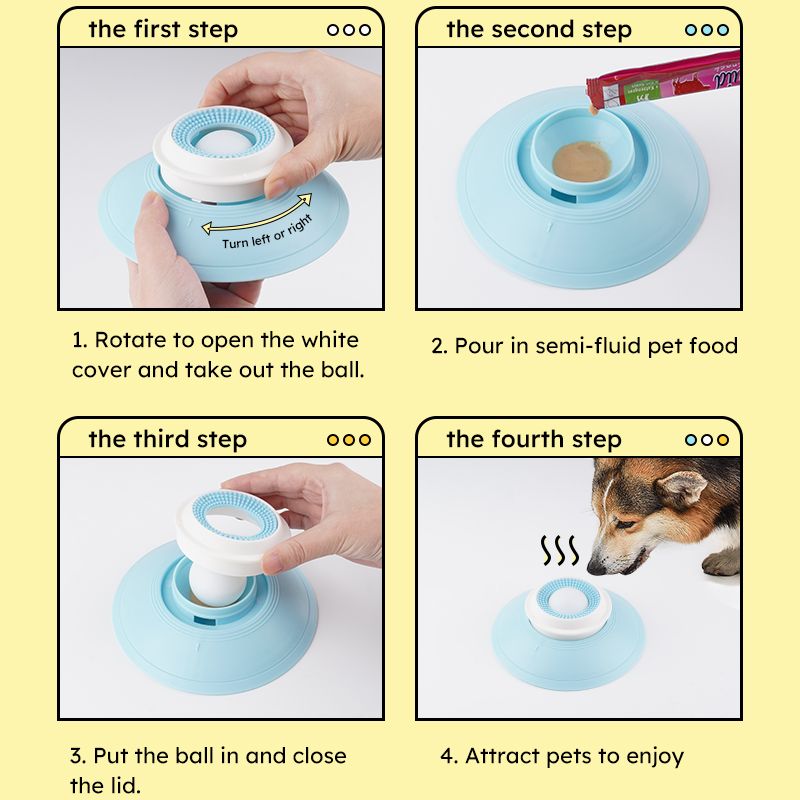 Pet Slow Feeder Bowl with Food Dispenser, Non-Slip, Universal Puzzle Feeder for Cats and Dogs - White — image 2