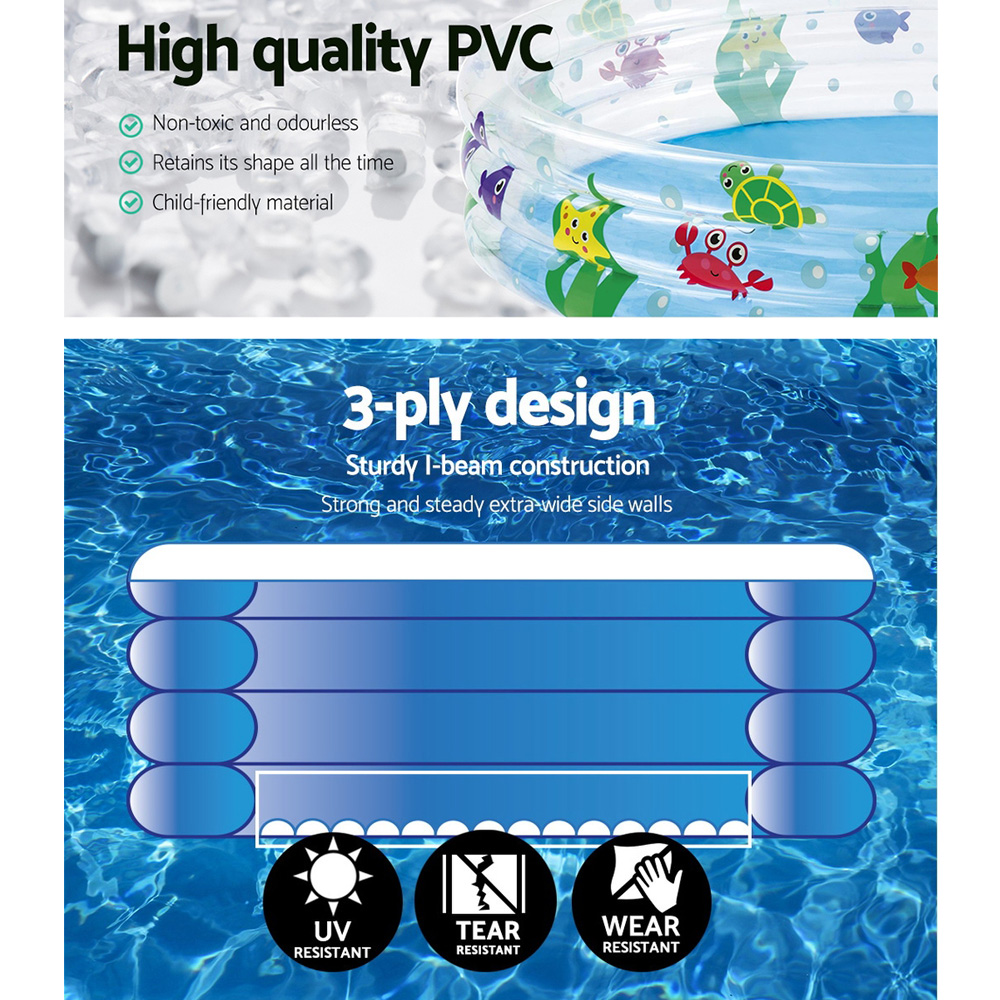 Bestway Swimming Pool Above Ground Play Kids Pools Inflatable Round Family Pool — image 5