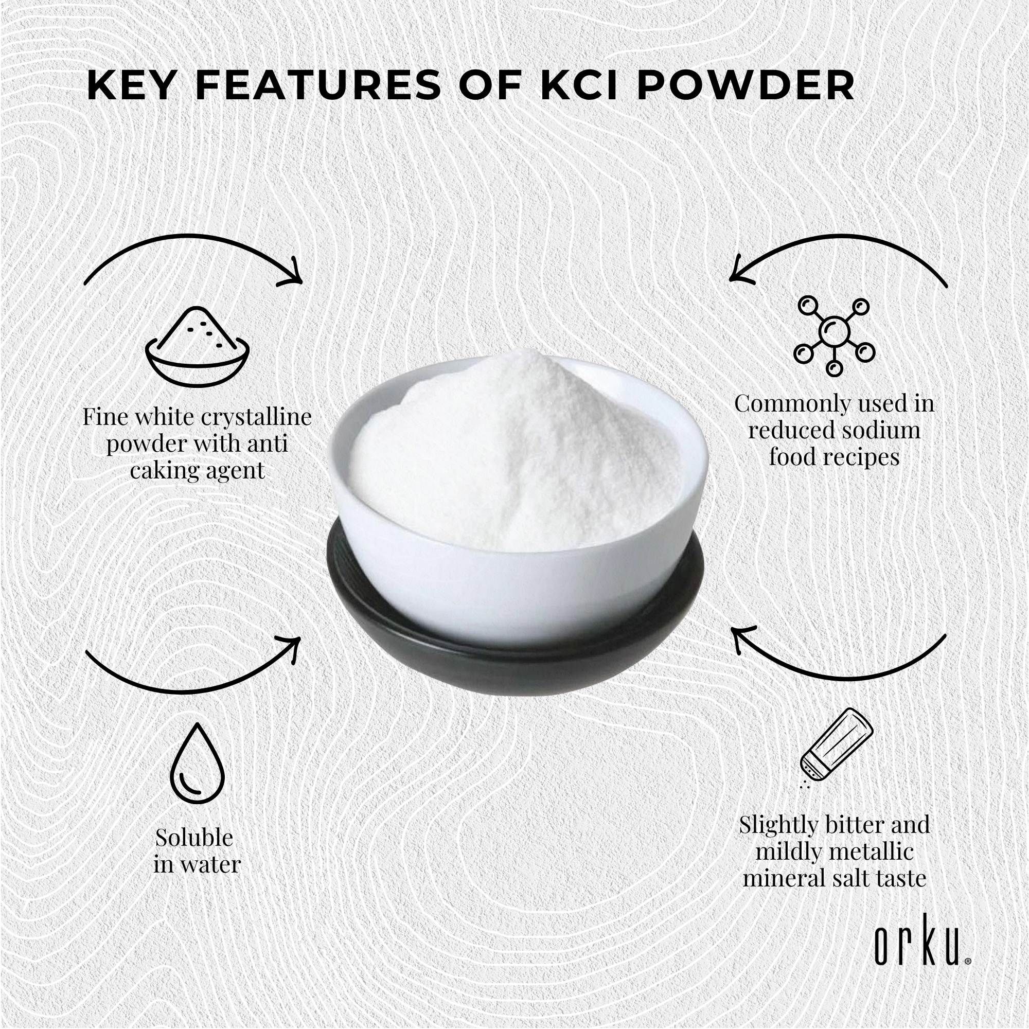 Orku 2Kg Potassium Chloride Powder (KCl) - Food Grade E508 Salt Substitute โ image 6