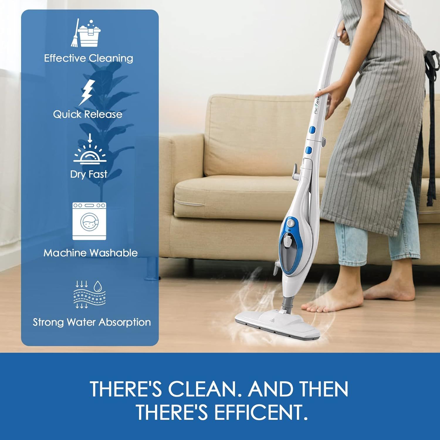 Steam Mop Pads or PurSteam ThermaPro 10-in-1 and ThermaPro 211 Steam Mop Cleaner, Pur steam Mop Replacement Pads Microiber Reusable Steam Mop Pads or Steamer β image 6