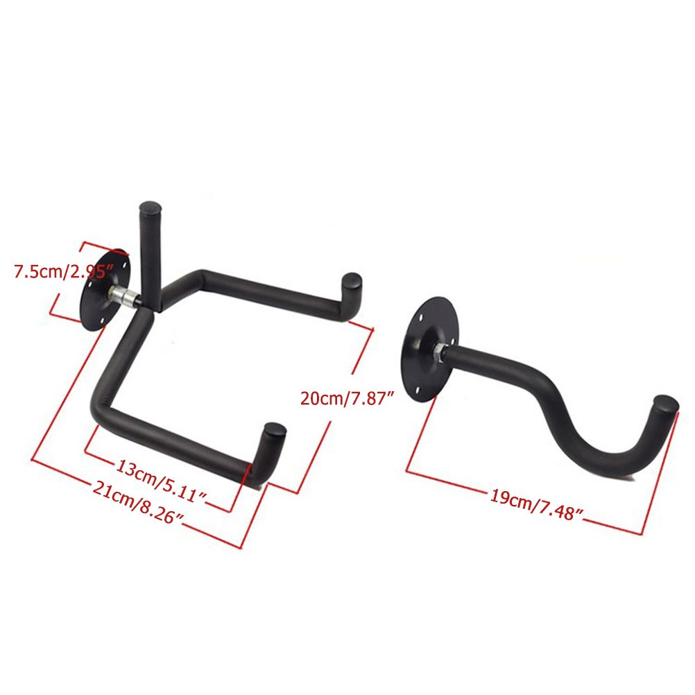 Guitar Wall Mount Acoustic Electric Classical Guitar Wall Hanger Slat Wall Horizontal Guitar Holder Stand Rack โ image 2