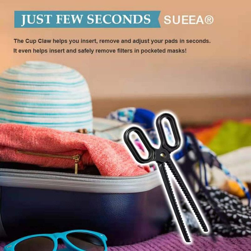 Scissor Style Bra Pad Removal Clip, Serrated Underwire Liner Tweezers for Swimsuit Bra Inserts Handy Tool-Black โ image 2