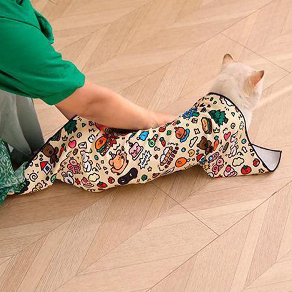 Anti-Escape Cat Grooming Wrap Mat Anti-Scratch Calming Wrap for Pet Nail Clipping Multifunctional Pet Mat - L โ image 6