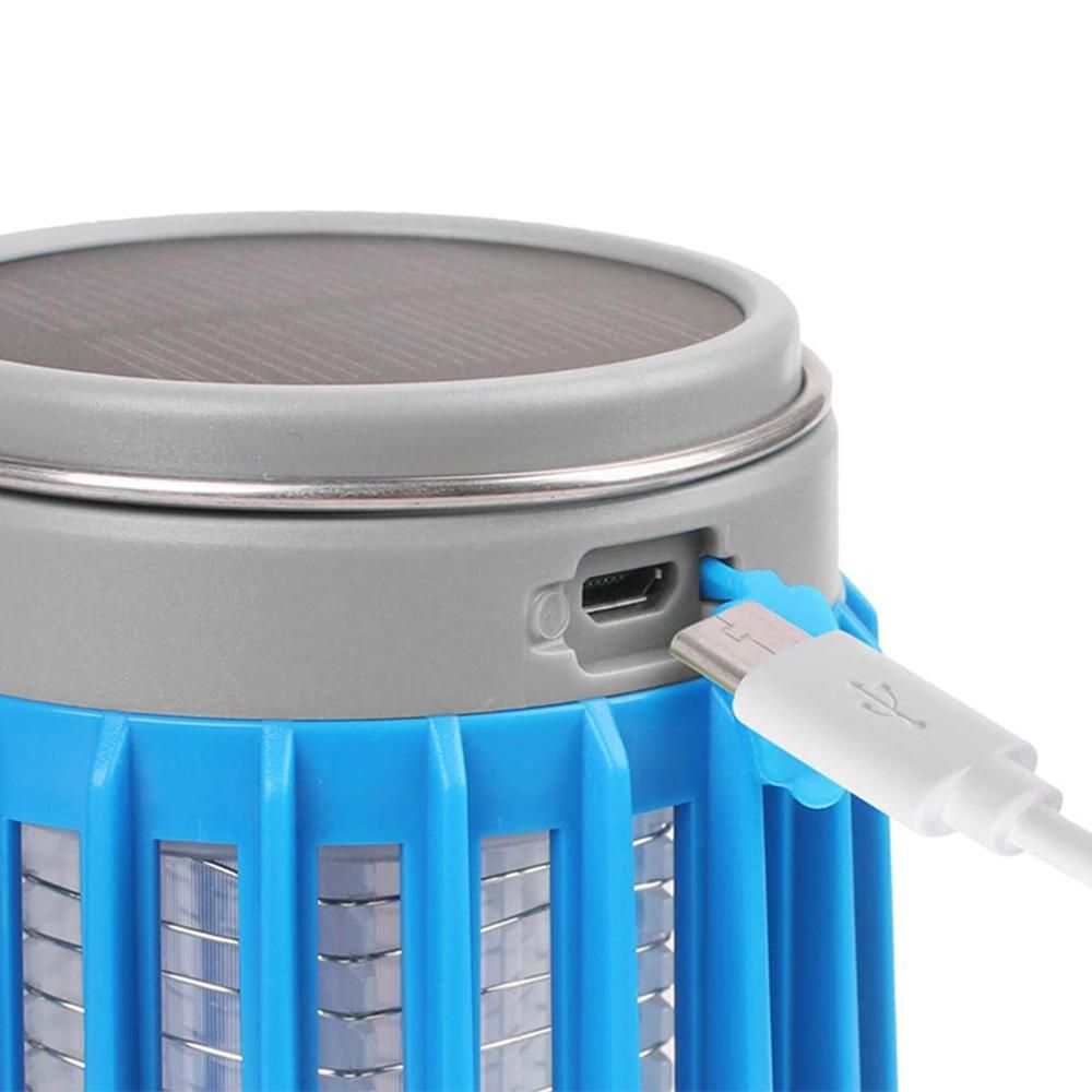 2pcs Solar and USB Mosquito Killer Camp Lamp Flashlight -Blue โ image 6