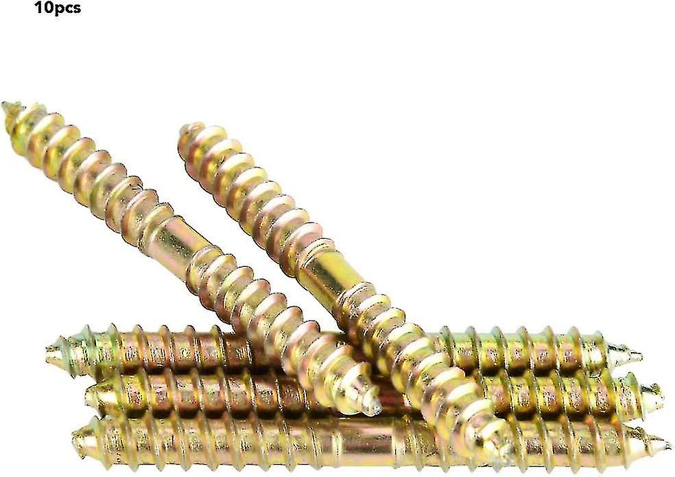 10pcs 78mm x 8mm Double Head Self Tapping Wood Screws for Furniture Fastening and Woodworking — image 2