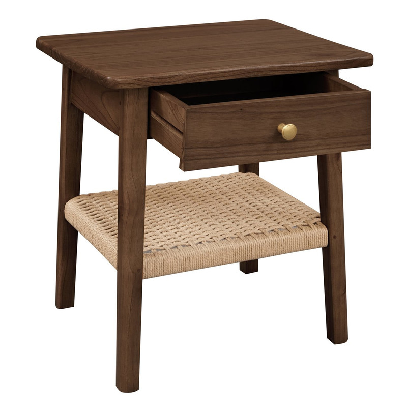 Kelly 1-Drawer Bedside Table (Walnut) โ image 3