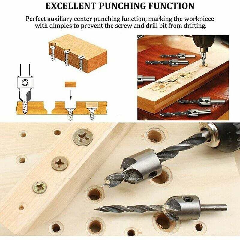 8 Pcs Meche a for Perceuse Wood, Drill Bit with Fraise, 10mm โ image 4