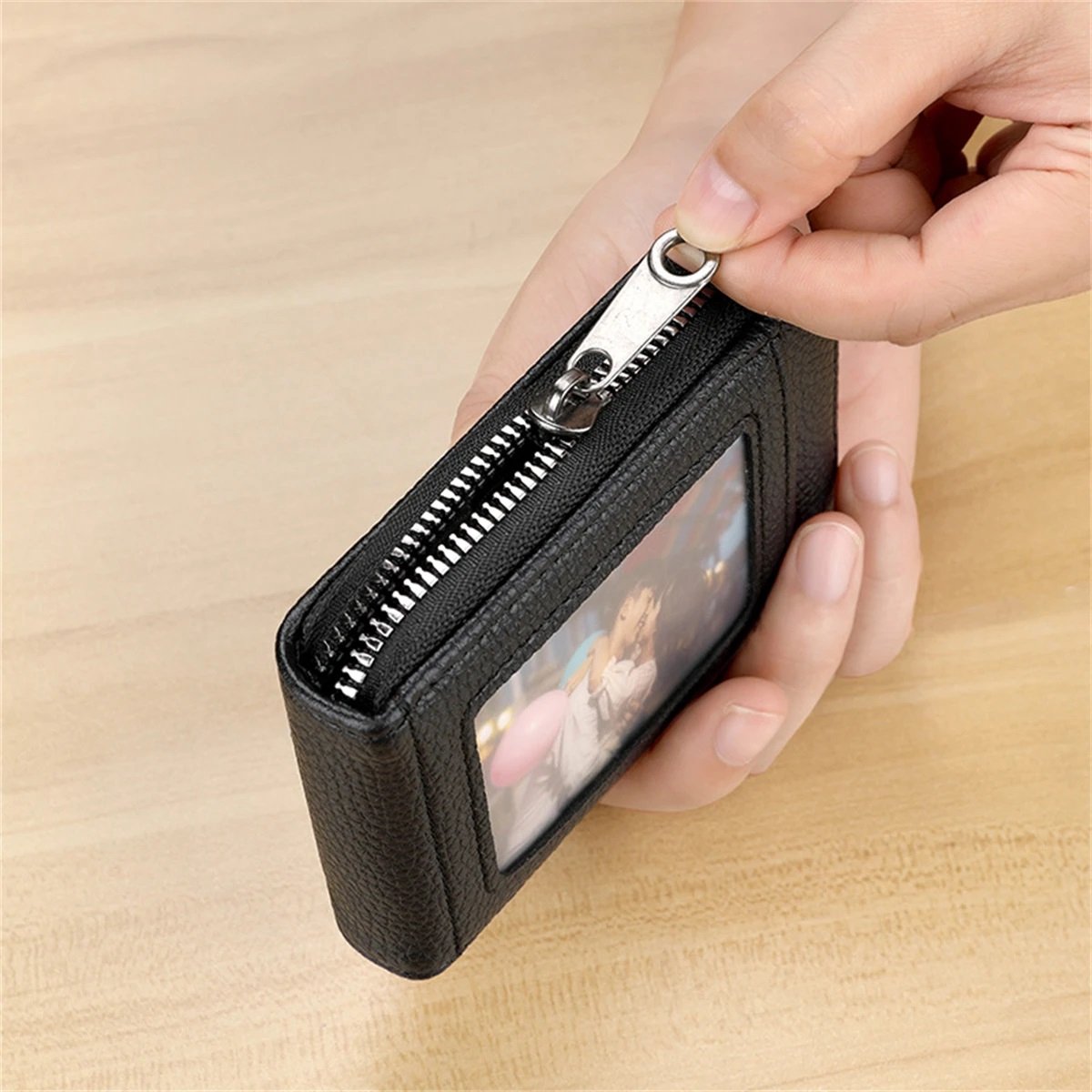 Card Holder for 12 Cards with Anti-RFID | Wallet | Credit Card Holder | With Cash & Coin Compartment | With Driver's License Compartment | PU Leather — image 4
