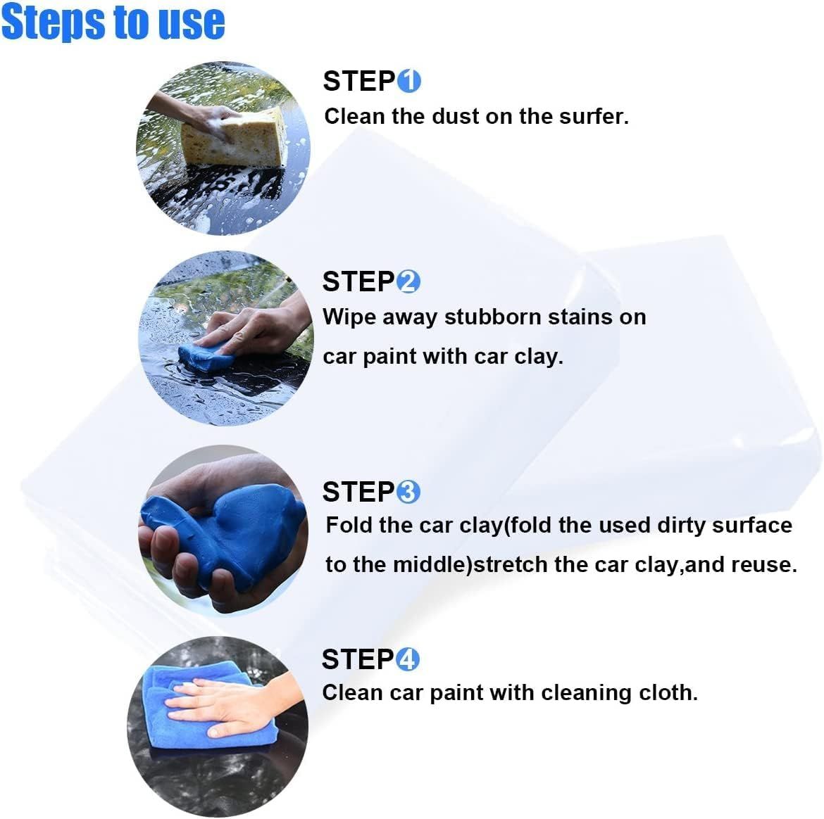 Auto Detailing Magic Clay Bars for Car Washing Cleaner，Clay Bar, Detailing Clay Bar, Smooth Surface Clay Kit — image 5