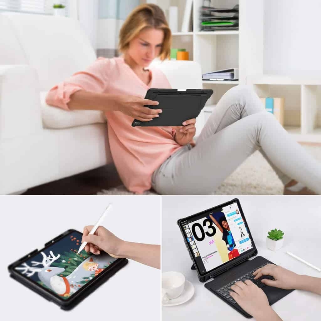 CHOETECH BH-017 Bluetooth Keyboard with Touchpad and Backlight for iPad Pro 10.9 " (Black) — image 6