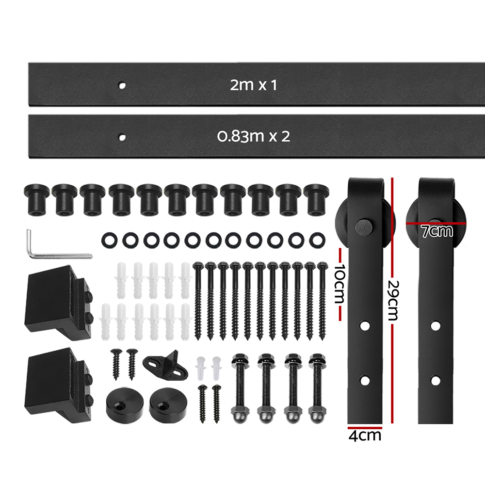 Cefito Sliding Barn Door Hardware Track Set 3.66m โ image 2