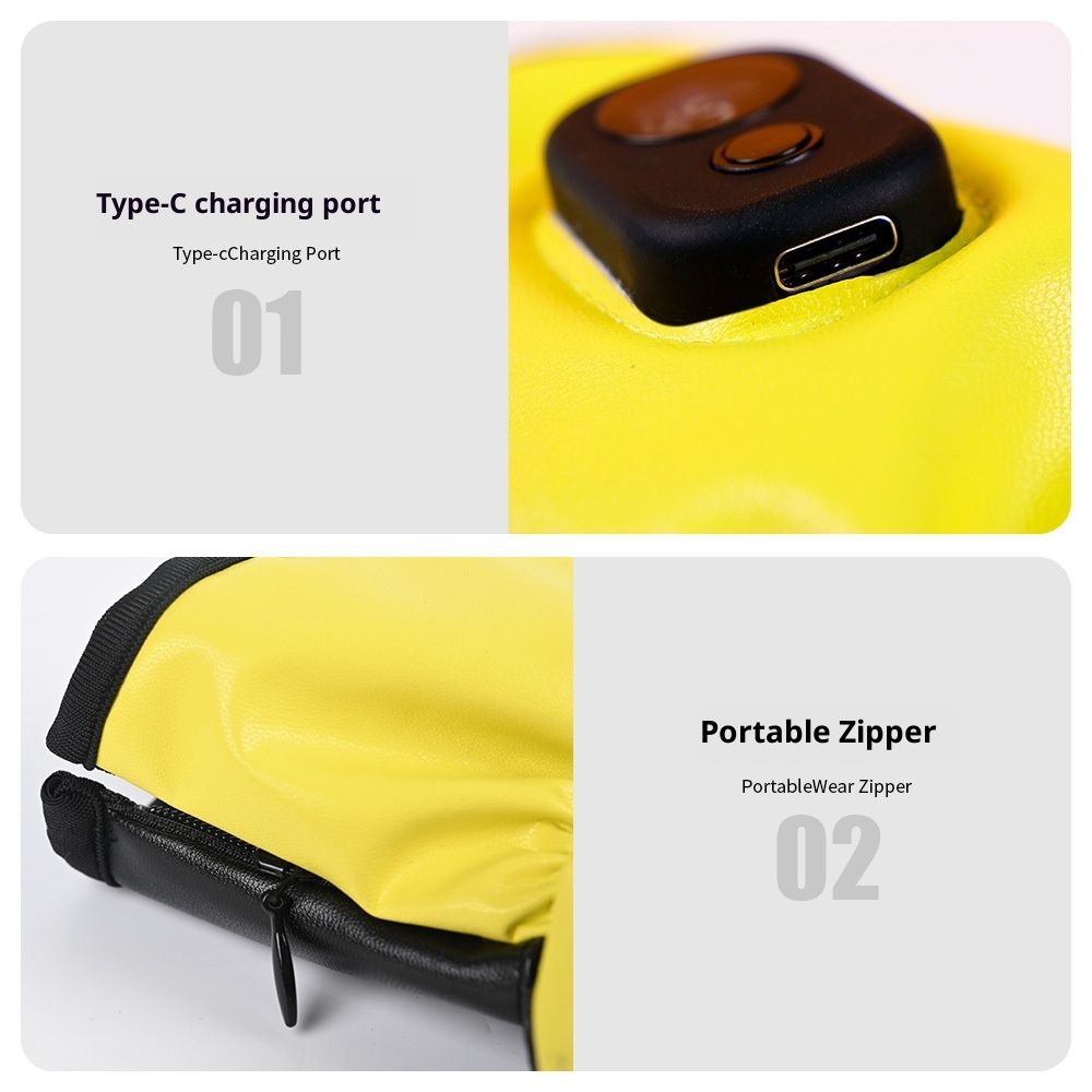 ElectricFingerless Heating Writing Gloves for Students,Hand Warmer for Indoor and Outdoor USB charging heating gloves — image 4