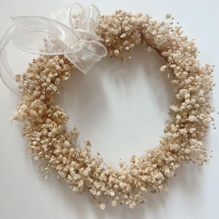 50Pcs Mini Dried Baby's Breath Flowers, 6'' Natural Ivory White Flowers for Resin Art Craft DIY, 3000+ Pressed Gypsophila Bouquet Present for Valentine's Day β image 5