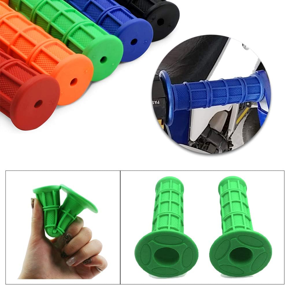 Worldmotop Motorcycle Handlebar Grips Non-Slip Soft Rubber Grips Handlebar with 7/8" 22mm 24mm Replacement for All Off Road ATV Dirt Bike, Bike Handle โ image 5