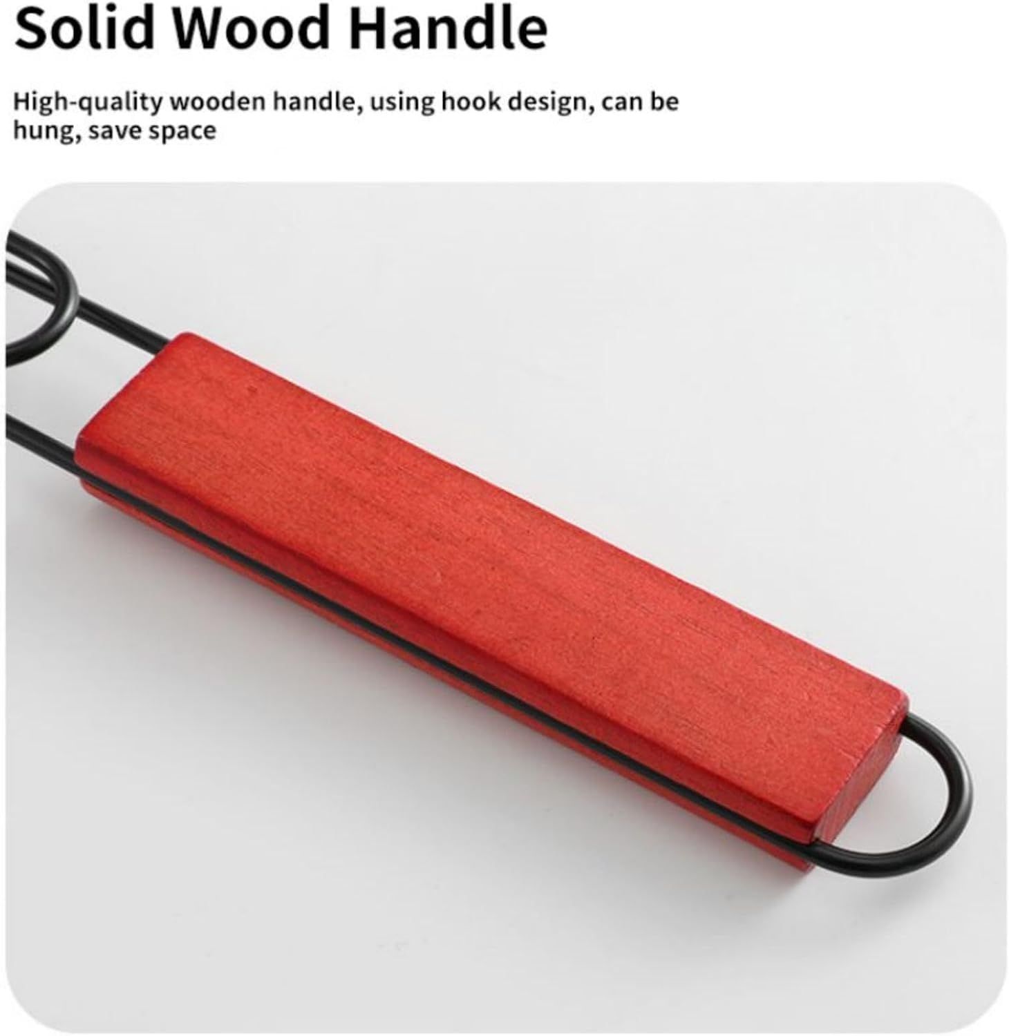 Hot Dog Holders for Grilling,6 Hotdog BBQ Basket Stainless Steel Barbecue Mesh Clip, Removable Heat-Resistant Wooden Handle for Sausages, Steak, Vegetables โ image 4